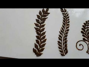 Basic Mehndi Leaves & Learn how to draw henna leafs| Different henna vines