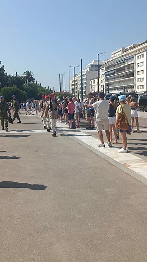 Evzones Greek Presidential Guard ( Τomb of Unknown Soldier ) Monument in Athens 4-9-2024 | Παραπούγκι Μεσσηνίας