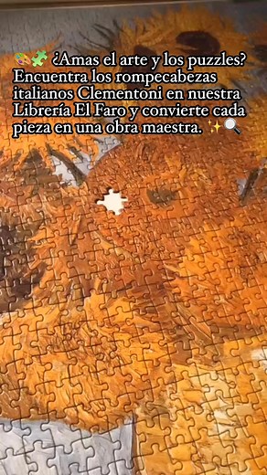 2.5K views · 446 reactions | 里 ¿Amas el arte y los puzzles? Encuentra los rompecabezas italianos Clementoni en nuestra Librería El Faro y convierte cada pieza en una obra maestra. ✨#Arte #Puzzle #Clementoni #Rompecabezas #Faro | Librería El Faro de Alejandría | Facebook