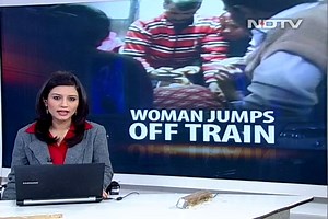 To escape molester, woman jumps from speeding train