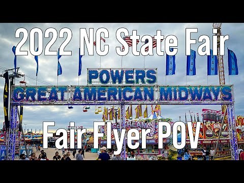 2022 NC State Fair Part 2 - POV of the Fair Flyer and a look at the rides in action