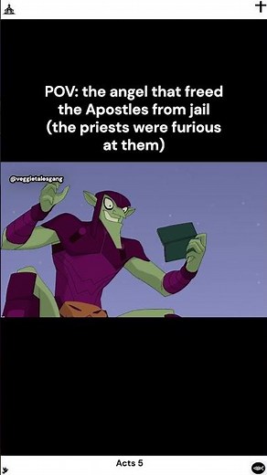The angel freeing the Apostles in Acts be like #Christian #Bible