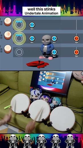 well this stinks. Undertale Sans Animation (Triple) [Osu] 🥁