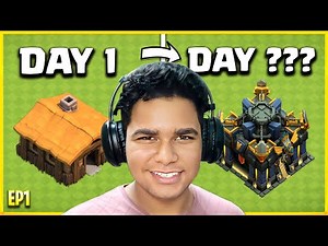 Rushing TH1 to TH6 in 20 Minutes! | Clash of Clans TH1–TH17 Strategic Rush Challenge | Season 1 Ep1