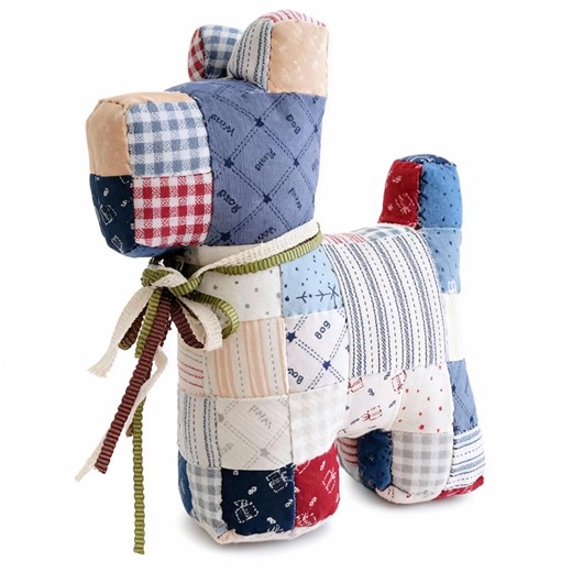 Patchwork Puppy Tutorial, PDF Pattern Only, Hand Sewing - Etsy Canada