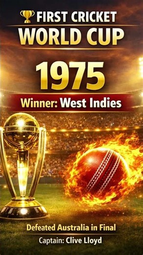 First Cricket World Cup 1975 | West Indies Champion|#cricket #worldcup #cricketlover
