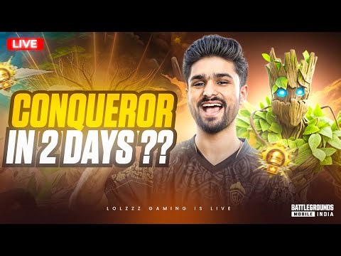 CONQUEROR IN 2 DAYS POSSIBLE? | RANK PUSH OR WHAT | BGMI LIVE