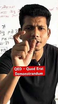 Understand the meaning of QED… and recognize the power of practice! 🔥 | Exam Motivation | #shorts