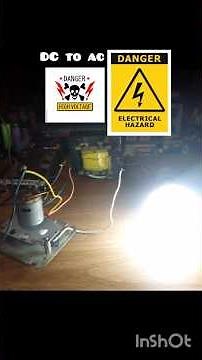 DIY DC TO AC HIGH⚡VOLTAGE.