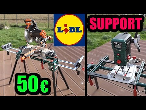 support de machine universel PARKSIDE LIDL scie à onglet perceuse à colonne..