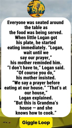 The Mealtime Prayer Rule That Depends Entirely On Who’s Cooking#funny #joke #humor