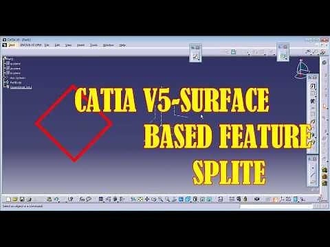 CATIA V5 |how to split solid using a surface(PART DESIGN-SPLITE)