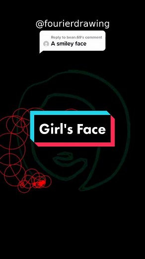 Reply to @bean.69 #fouriertransform #math #draw #face #smile #girls #fyp #fup #art