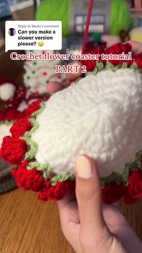 Crochet Flower Coaster Tutorial Part 2 - Easy DIY Handcrafts