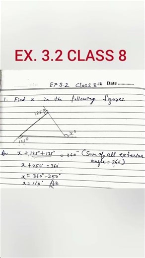 EXERCISE 3.2 CLASS 8 MATHS | CH 3 UNDERSTANDING QUADRILATERALS CLASS 8 #maths