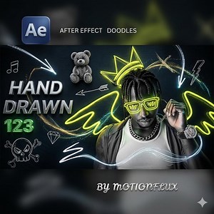 After Effects Doodle Animation Pack | Hand Drawn Neon Scribble Overlays (digital Download) - Etsy