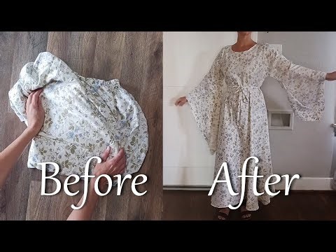 How to Sew a Renaissance Faire Dress From A Sheet. (Only Two Seems!)