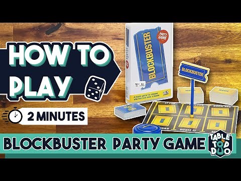 How To Play Blockbuster Board Game in 2 Minutes (Blockbuster Party Game Rules)