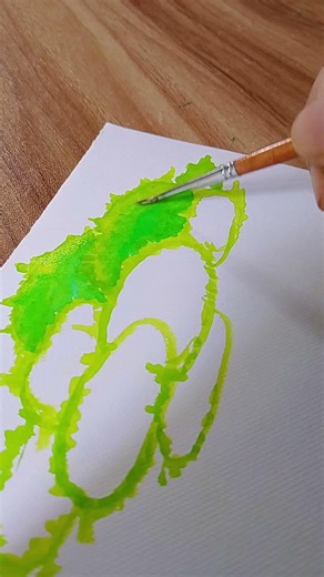 Watercolour drawing #watercolor #tree #drawing #shorts