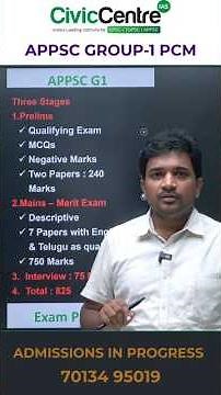 APPSC GROUP 1 Pattern | 3 Stages | CivicCentre IAS