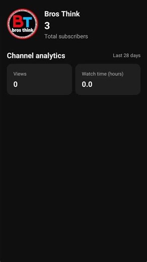 showing my analytics channel (I lost everything)