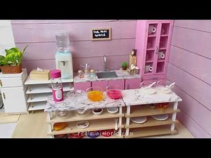 DIY Popping Boba in Tiny Kitchen | ASMR Satisfying Cooking Mini Food