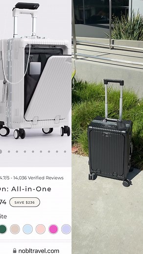 4.3K views · 16 shares | OMG! This carry-on is seriously the best. I'm breezing through security and straight to my gate now. Laptop pocket? Check. Charger? Check. Hidden cup holder? Genius! Phone mount for entertainment? Obsessed. Get yours before they sell out! | Best Travel Finds | Facebook