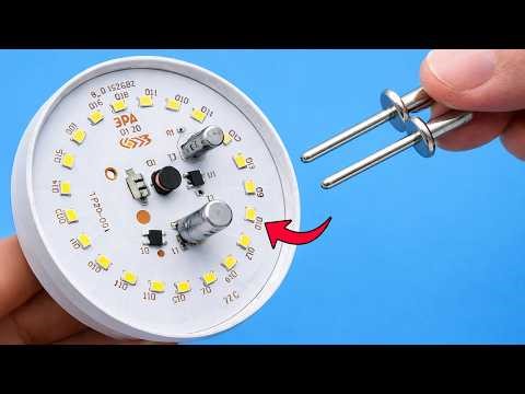 💡Don't Rush To Buy A New Light Bulb 😱 Try This Simple Rivet Trick