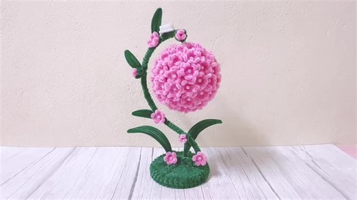 #valentinedaygift #tutorial #fuzzywire #pipecleanerflower #diycraft crd vd