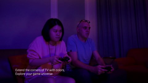 Immersion TV LED Backlight - WiFi TV LED Strip Lights with HDMI Sync Box, TV Lighting with Music Sync for 27-32 inch TVs PC