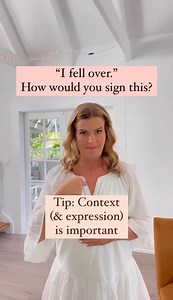 5.2K views · 96 reactions | 路‍♀️路‍♀️路‍♀️ How would you sign “I fell...