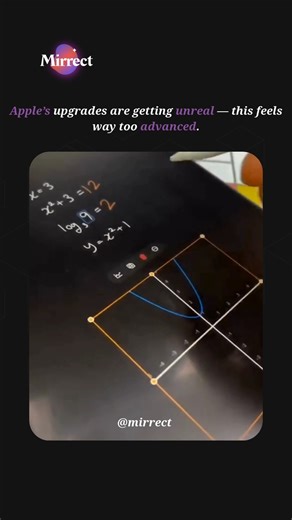 Mirrect on Instagram: "Apple’s Real-Time Math Solving Turns Your iPad Into a Smart Notebook ✍️📱 This iPad feature lets users handwrite math problems with a stylus while the device solves them instantly — blending traditional note-taking with powerful computational tools. It’s a glimpse at how learning could become more interactive, visual, and intuitive when handwriting meets real-time AI assistance. Would a tool like this change how you study or teach math? Follow @mirrect for more #tech #ipad