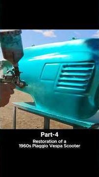 Restoration of a 1960s Piaggio Vespa Scooter. #rusty #restoring #restoration #repair #restorer
