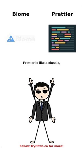 Biome vs Prettier #coding #webdev #javascript #typescript #prettier #biome #rust #developer #shorts