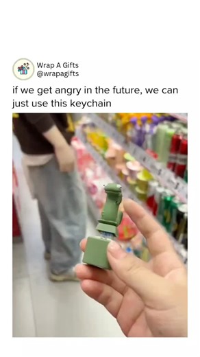 if we get angry in the future, we can just use this keychain | Wrapagifts
