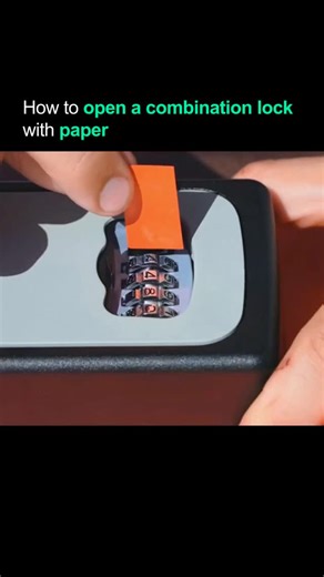 Artificial Intelligence • Tech on Instagram: "YouTuber Mike Shake cracks a combination lock using nothing but paper. He slides a sheet into the gap beside each wheel and waits for it to dip, the exact moment that reveals the correct digit. Low-tech method, high-precision results. Follow @aidisruptor for the latest in AI and tech innovation. Credit: @mikeshaketv #technology #lock #combinationlock #mechanicaldesign #engineeringbasics"