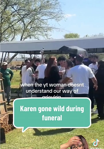 Disrespectful Karen Interrupts Funeral Service