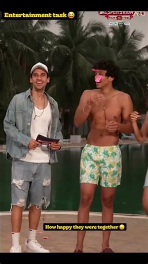 entertainment task 😂 #akanksha #yogesh #heartbreak #realityshow #emotionalreel #mtvsplitsvillax6