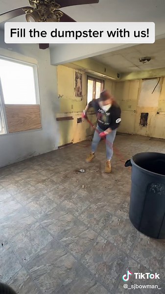 Dumpster Filling and Home Cleanup Process