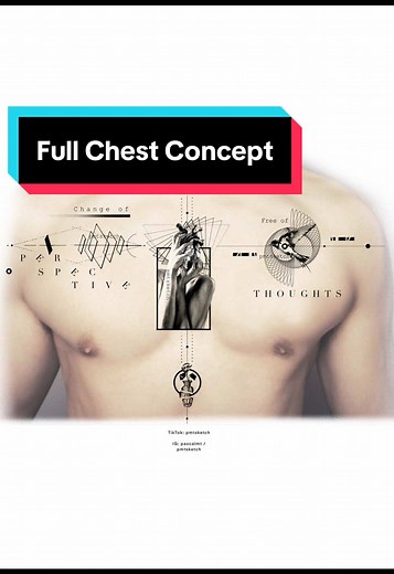Unique Full Chest Concept Tattoo Design Ideas