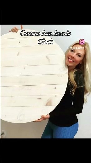 DIY Large Custom Wood Clock