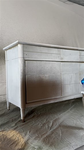 Adiba | Furniture, Home, & DIY Projects on Instagram: "#ad Can you believe this dresser was sitting in my garage for a YEAR? The original paint job was pretty awful, so I knew it would need a makeover ✨ This dresser was completely transformed after I used @valsparpaint Cabinet & Furniture Oil-Enriched Enamel in the color Gondola 8005-6G, layered over their Stain-Blocking Bonding Primer & Sealer. It’s safe to say, this is my absolute favorite color and the coverage is incredible! If you’ve been n