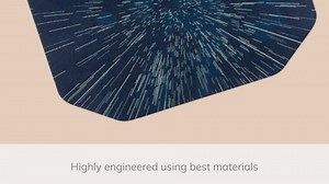 Anji Mountain Office Chair Mat for All Surfaces- Anti-Slip, Easy Rolling Office Desk Chairmat, Premium Hard Floor Protection Chairmat, Exclusively Designed for Home Offices, Cracked Ice Blue (36x48)