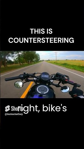 How to Countersteer on a Motorcycle - ONE FINGER Demonstration