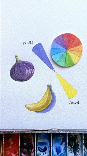 How to use complementary colors for your shadows with watercolor #watercolortutorial #watercolor