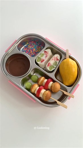Have some chocolate fondue with me - day 198 🍱 和我一起做便當#lunchbox #cooking #bento #asmrvideo #food