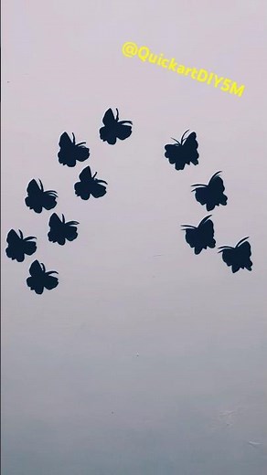 DIY Paper Butterfly Wall Decor | Easy Room Decoration Ideas for 2025”🦋