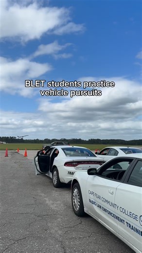 2.6K views · 146 reactions | This is how our Basic Law Enforcement Training students conduct vehicle pursuit training! Take a guess how often the tires have to be changed.  #blet #basiclawenforcementtraining #lawenforment #fyp #cfcc #training #careers #publicsafety | Cape Fear Community College | Facebook