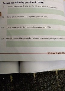Answer the following questions in short:(i) Which program wil... | Filo