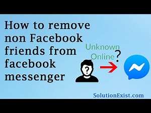 Remove a Non Friend from Messenger Contacts 2021